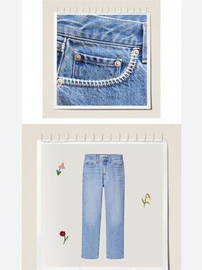 JWA/Uniqlo Light Wash Women’s Slim Straight Jeans
